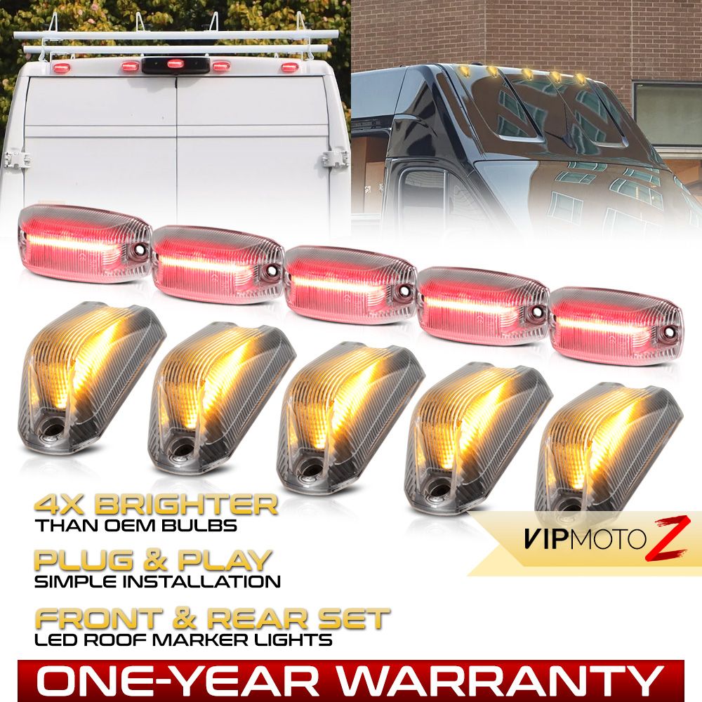 20152022 Ram ProMaster LED Roof Clearance Lights Clear Lens LAC