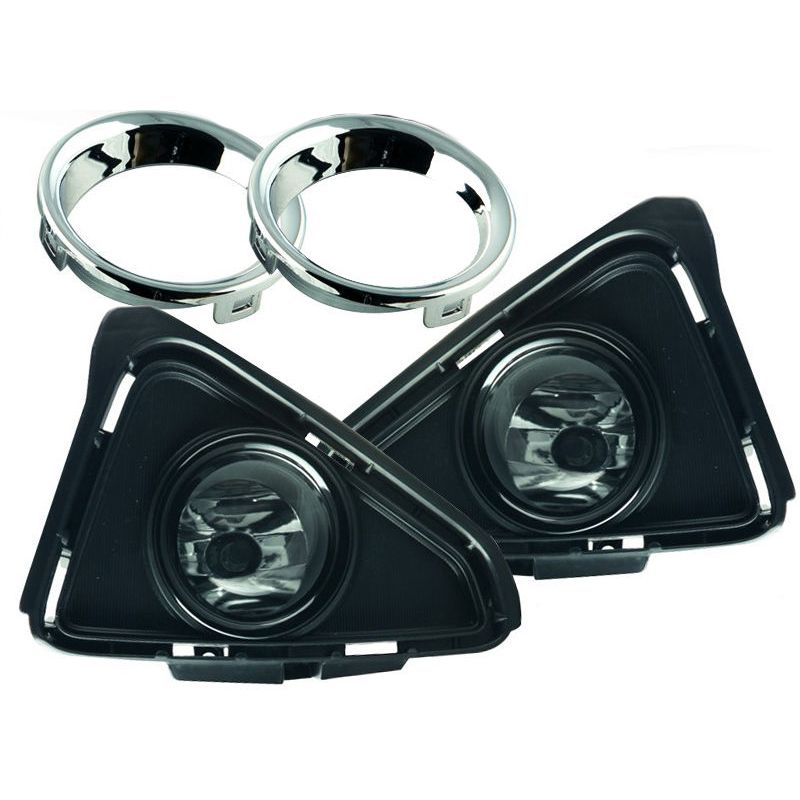 Direct Replacement Fog Light Kit For 2016-2017 Toyota RAV4 – Halogen, Clear Lens, Black Housing, H11 Bulbs