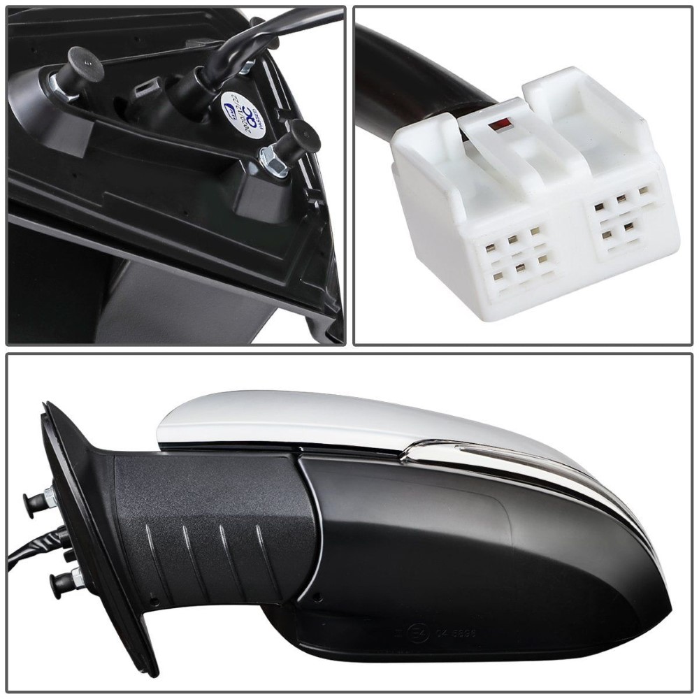 Trail Ridge Tow Mirror Power Heated Signal Blind Spot Chrome Pair For Tacoma New TR00407 Fits Select 2016 2019 Toyota Tacoma