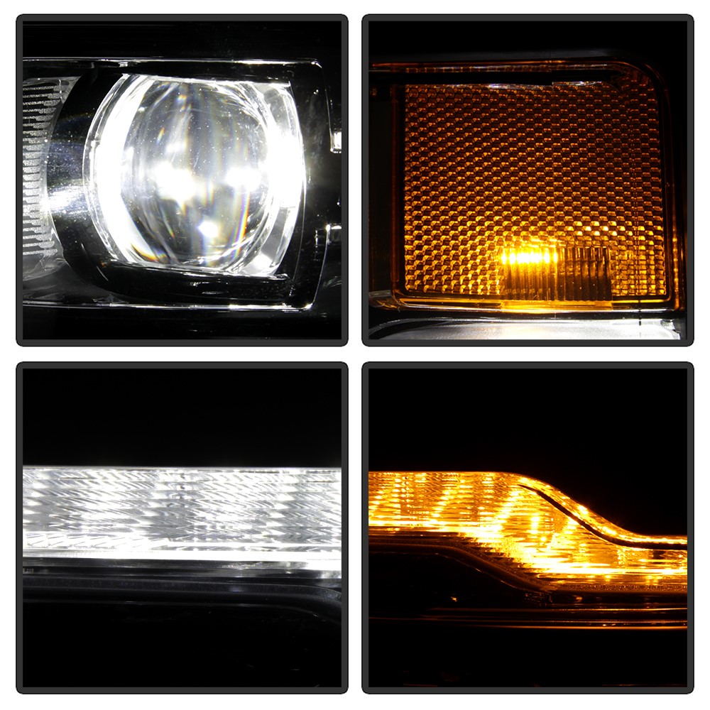 SPYDER 20162018 Chevy Silverado 1500 Full LED Projector Headlights