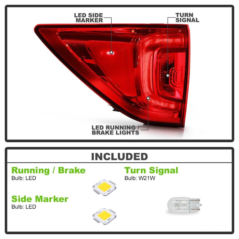 20162018 Honda Pilot Factory LED Tail Light Lamp Outer Driver Side ALTJHHPIL16OEL