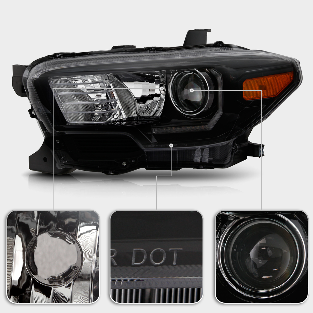 2016-2020 Toyota Tacoma SR/SR5 Upgrade Black LED Strip Switchback ...