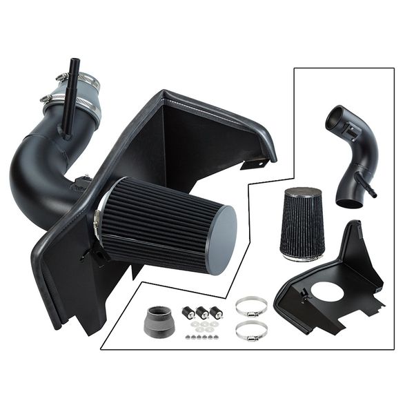 20162021 Camaro 2.0T Turbo Heat Shield Cold Air Intake Kit Black