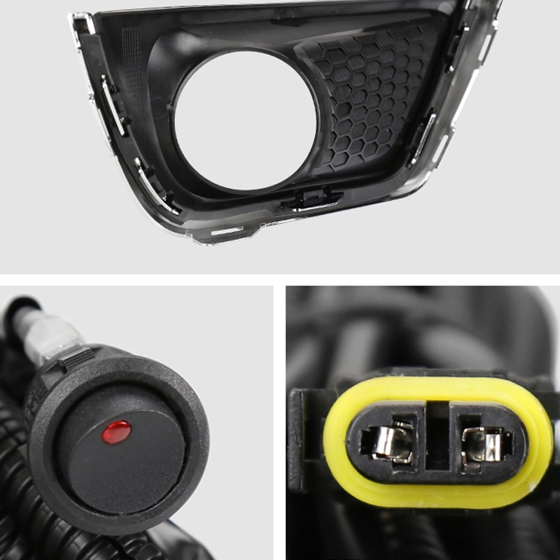 20172020 Jeep Compass FactoryStyle Front Fog Lights Chrome Bazel