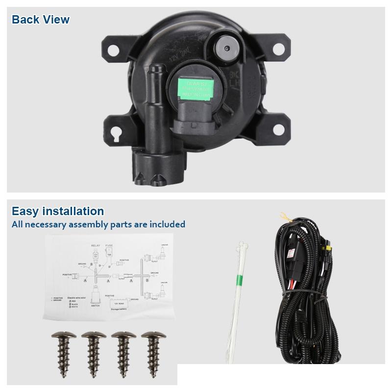 20172020 Jeep Compass FactoryStyle Front Fog Lights Chrome Bazel