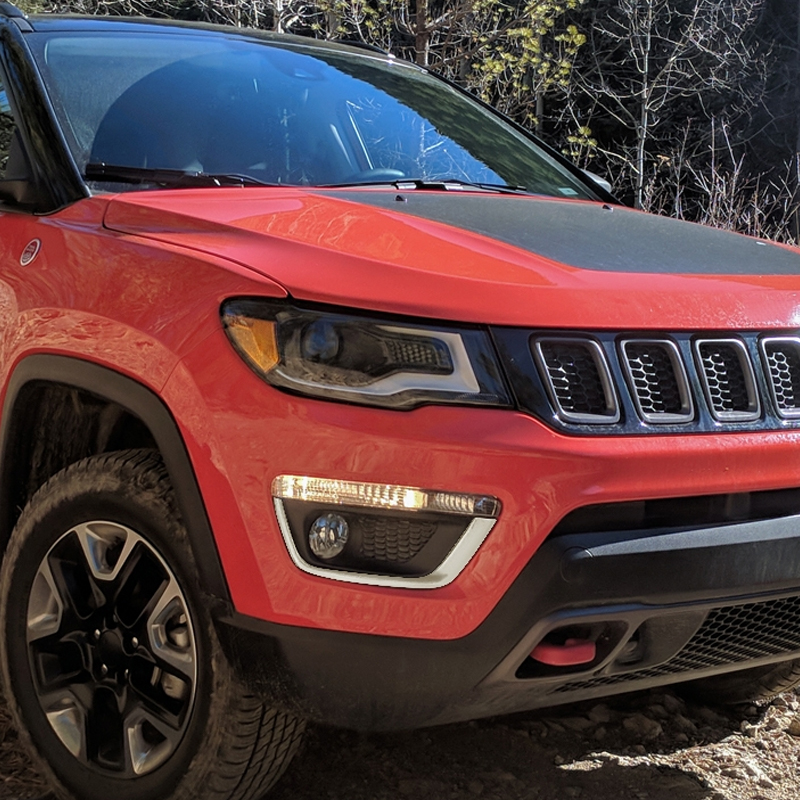 20172020 Jeep Compass FactoryStyle Front Fog Lights Chrome Bazel