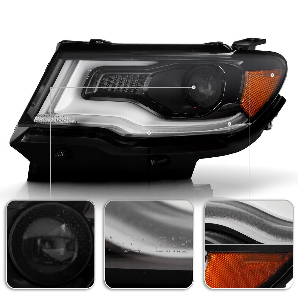 Spyder 20172021 Jeep Compass HID/Xenon LED DRL Projector Headlight