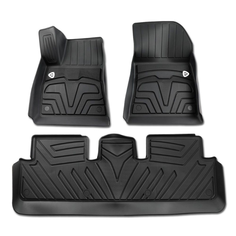 SpecD 20172022 Tesla Model 3 All Weather Floor Mats 2 Row TPE Liners
