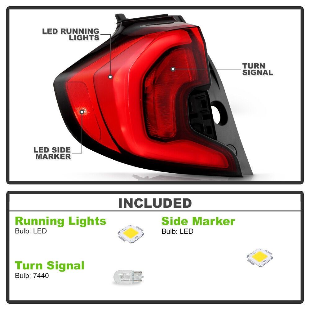 Spyder 20182019 GMC Terrain Denali Factory Style Outer Tail Light