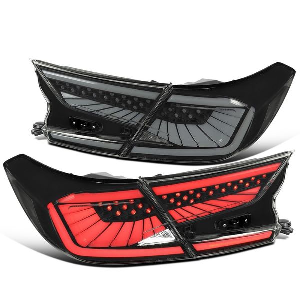 SpecD Tuning 20182022 Honda Accord 4Dr Sedan Black Tail Lights LED Sequential Signal V2 LT