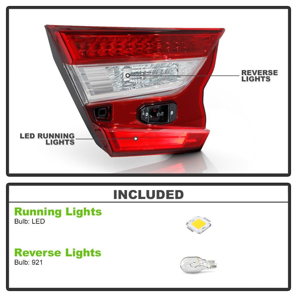 Spyder 20182022 Honda Accord LXEXLSport Tail Lights Brake Lamps Inner + Outer 4Piece Set