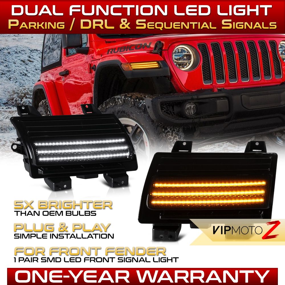 20182022 Jeep Wrangler Switchback + Sequential Signal White & Amber