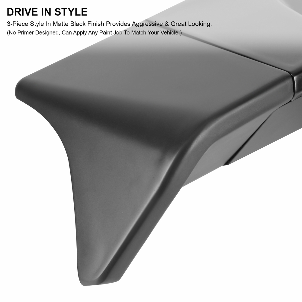 SPECD 20192021 Dodge Ram 1500 Truck Cab Matte Black Spoiler Wing