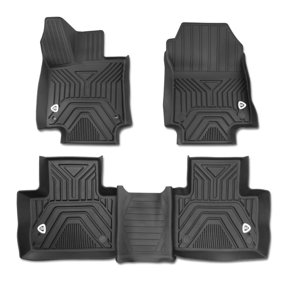 SpecD 20192022 Toyota RAV4 All Weather Black TPE Floor Mats Front