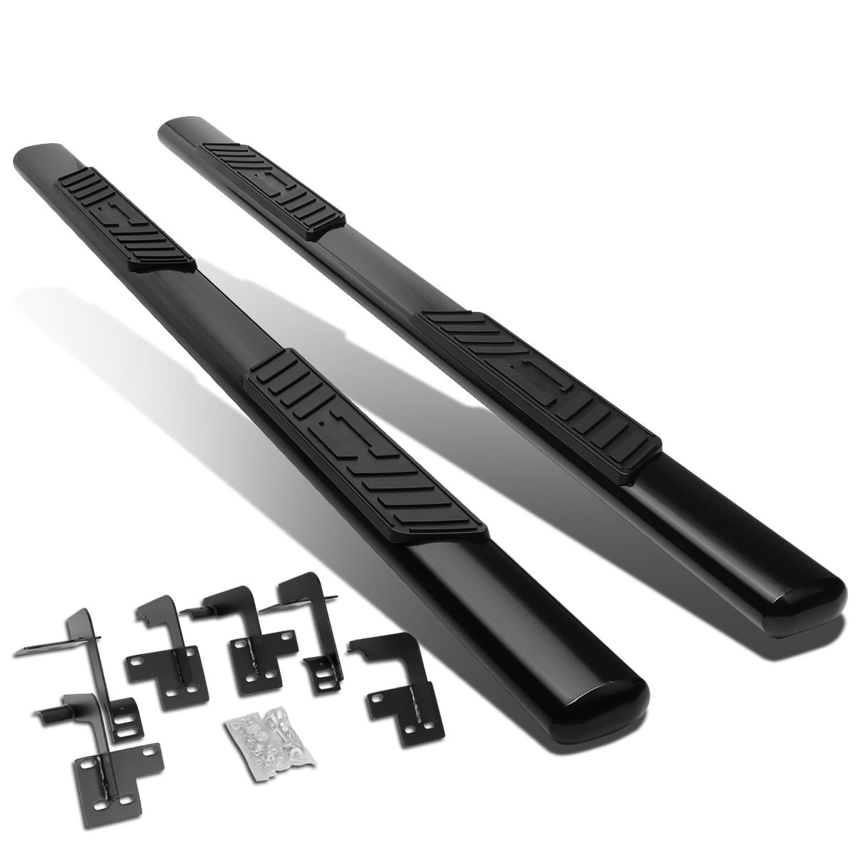 2019 Dodge RAM 1500 Quad Cab 5"Oval Running Board Nerf Step Bars Black