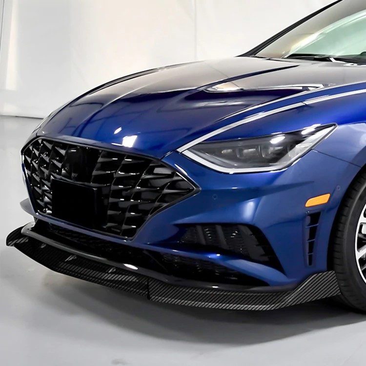2020-2021 Hyundai Sonata Front Bumper Lip 3 Pieces CK Style - Carbon ...