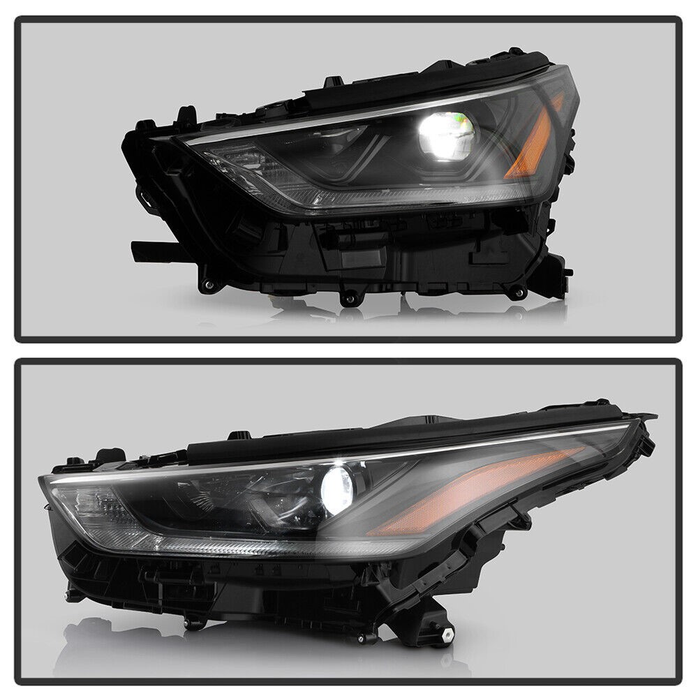 20202021 Toyota Highlander LED Black Projector Headlight w/o LED DRL