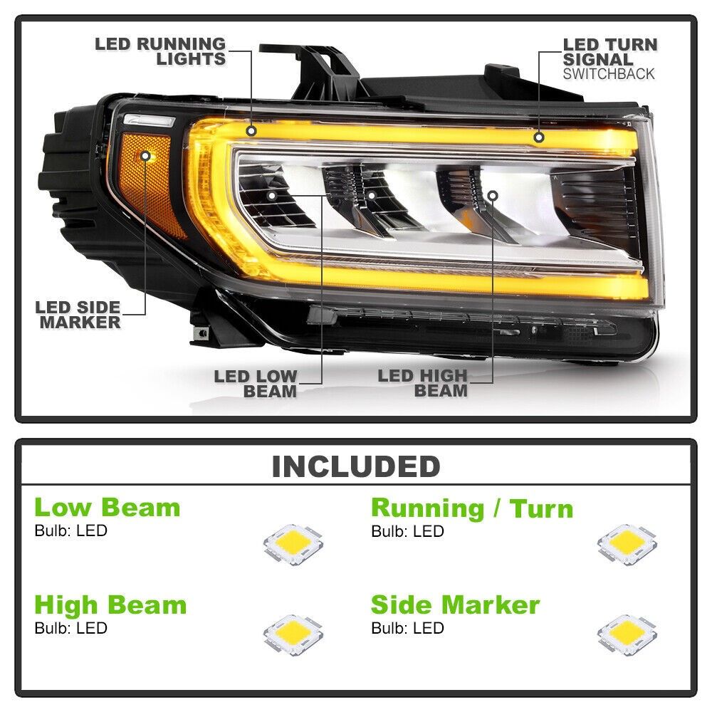 JSBOYAT Conjunto Completo De Faros LED Y Luces Traseras Para GMC Acadia