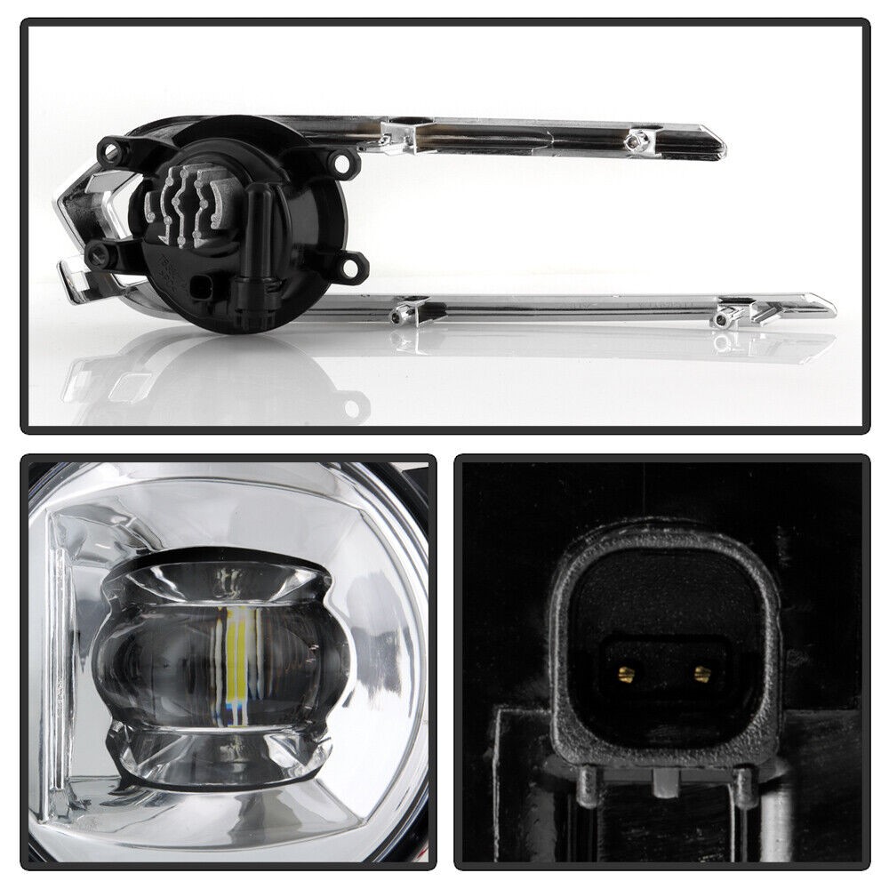LED Fog Lights Kit For 2021-2023 Toyota Sienna - Includes Switch, Bezels, SAE/DOT Compliant