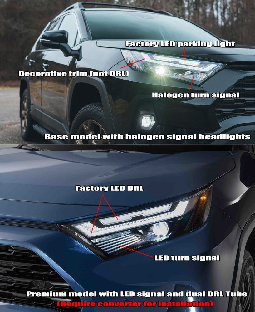 20222023 Toyota RAV4 NOVASeries LED Projector Headlights Black 880870