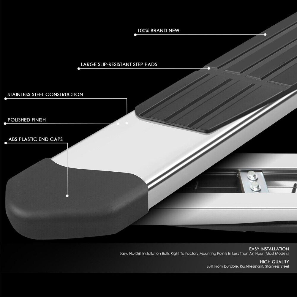 20222023 Toyota Tundra CrewMax Cab 6" Flat Side Step Bar Running
