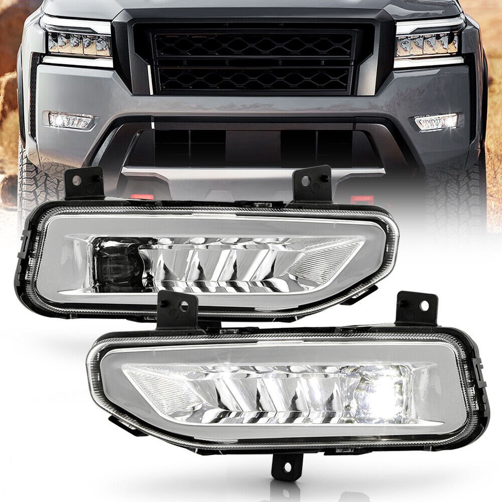 20222024 Nissan Frontier LED Fog Lights w/ Wiring Harness & On/Off
