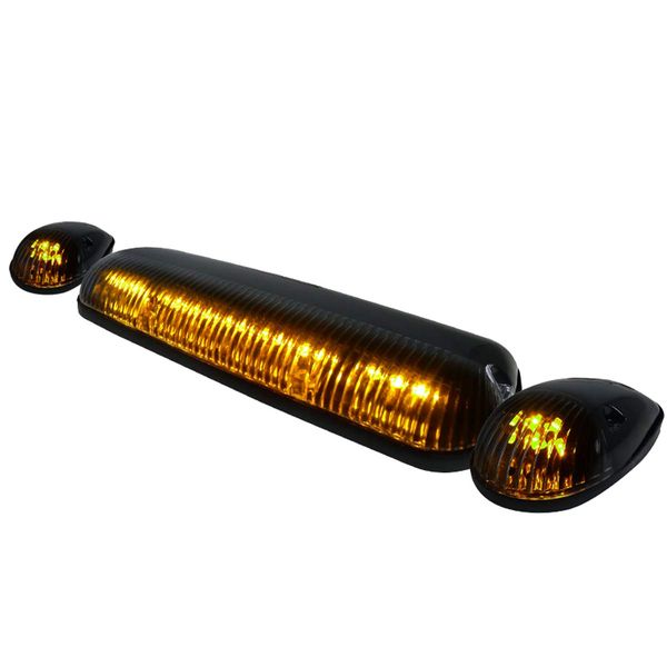 Smoked LED Cab Roof Marker Lights For 2003-2018 Dodge Ram 1500, 2500, 3500 - 5 Pack