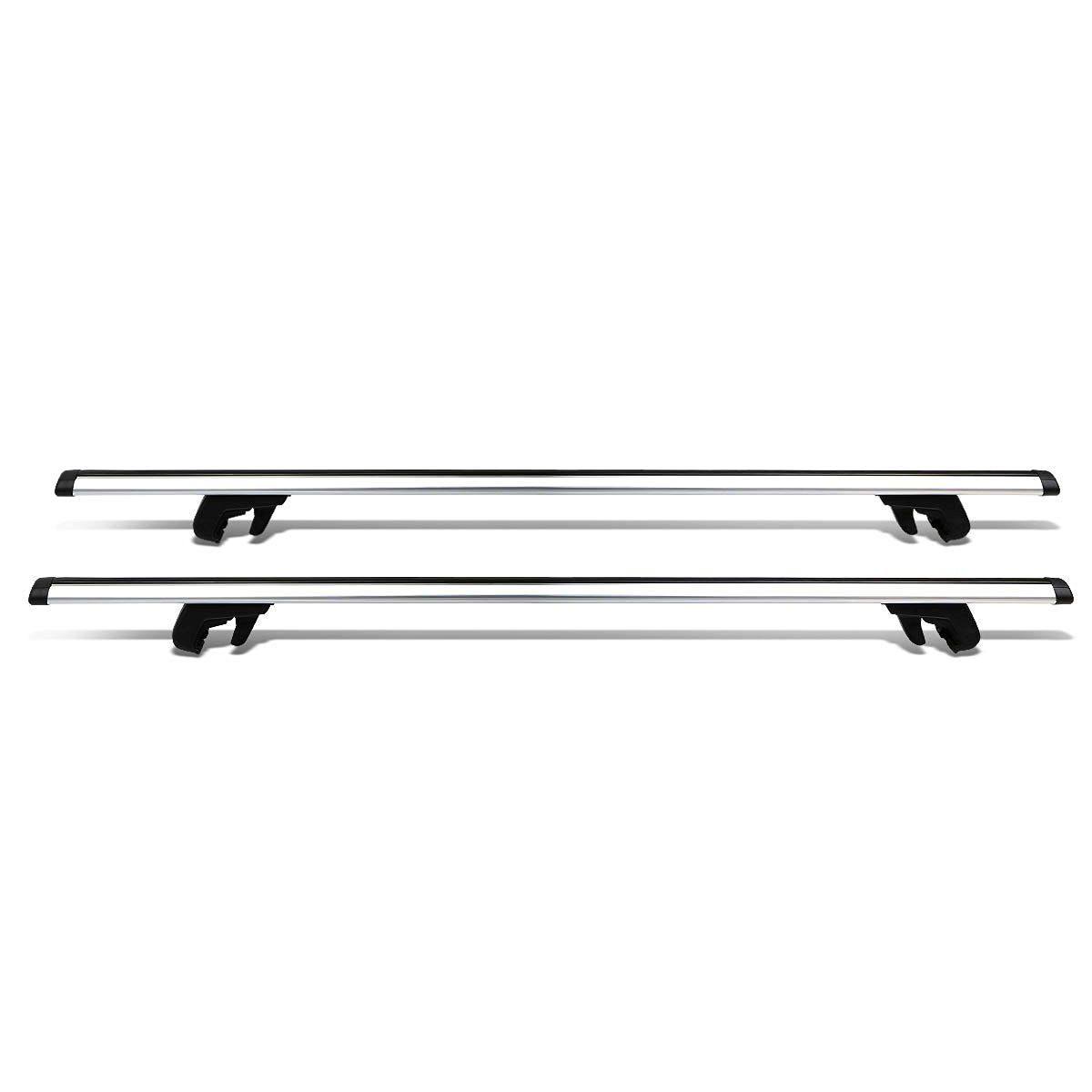 54" Adjustable Pair of Aluminum Top Cross Bar Cargo Roof Racks+Keys Lock