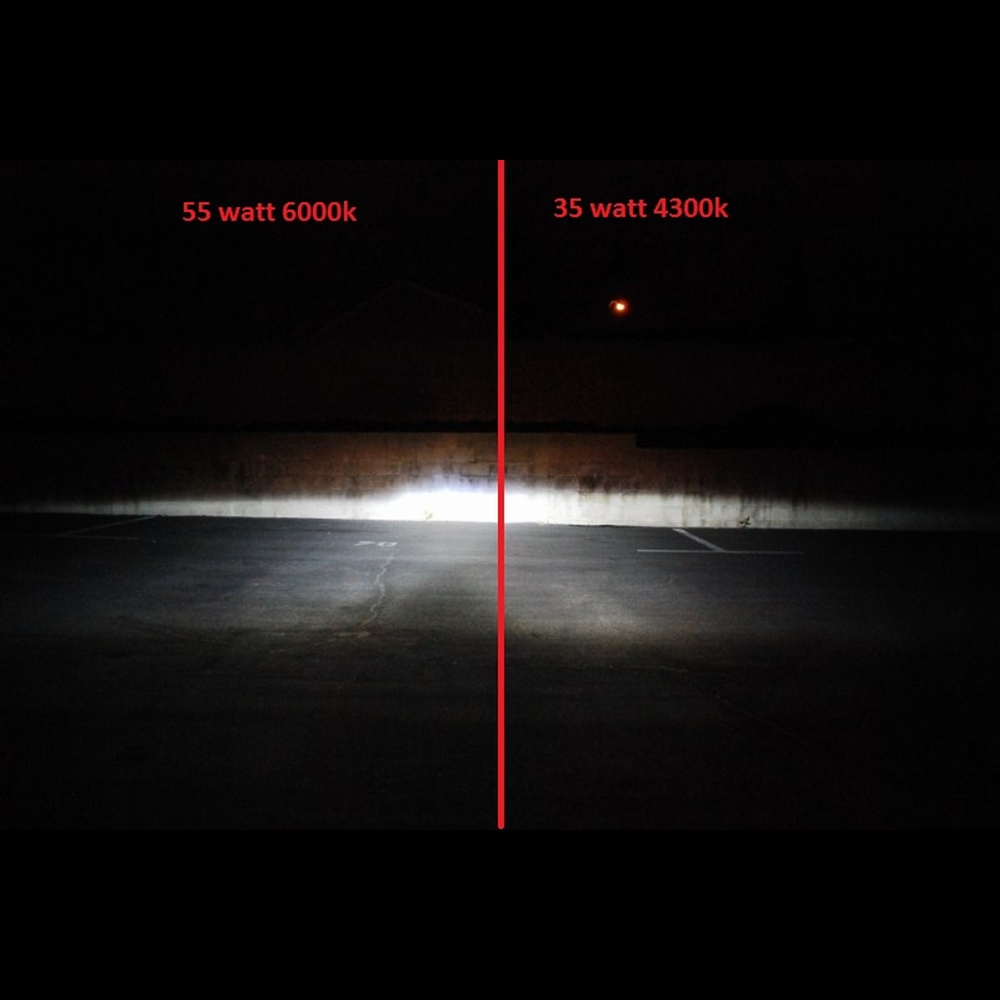 55W 8000K Crystal Blue HID Xenon Headlights Conversion Kit H1 H3 H8 H9