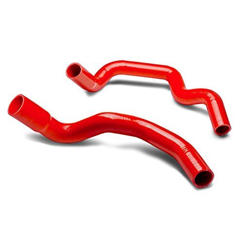 8490 Jeep Cherokee/Wagoneer 2.5L l4 3Ply Silicone Radiator Coolant Hose (Red) XJ SJ