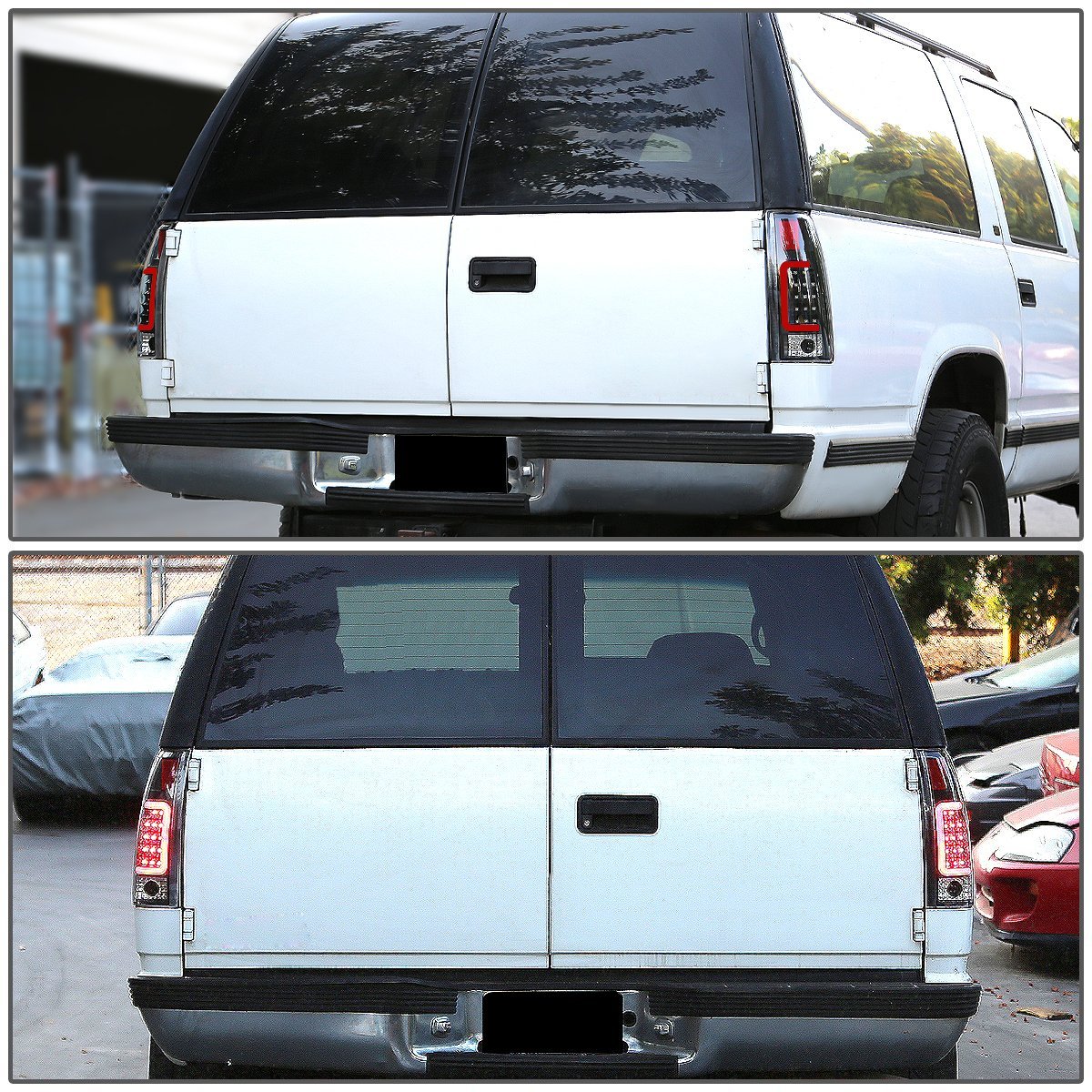 FOR 88-00 CHEVY/GMC C/K FULL LED TAIL LIGHT+THIRD BRAKE/CARGO LAMP BLACK/SMOKED - Foto 8