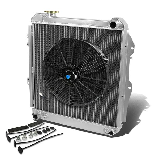 88-95 Toyota 4Runner/Pickup 4WD V6 Aluminum Racing 2-Row Radiator+16 ...