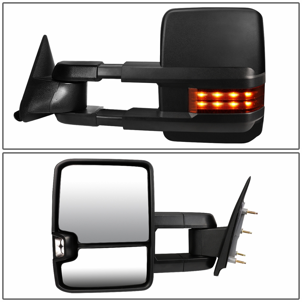 Factory Style Tow Mirrors 8898 Chevy / GMC C/K Manual Adjust LED Signal Towing Mirrors