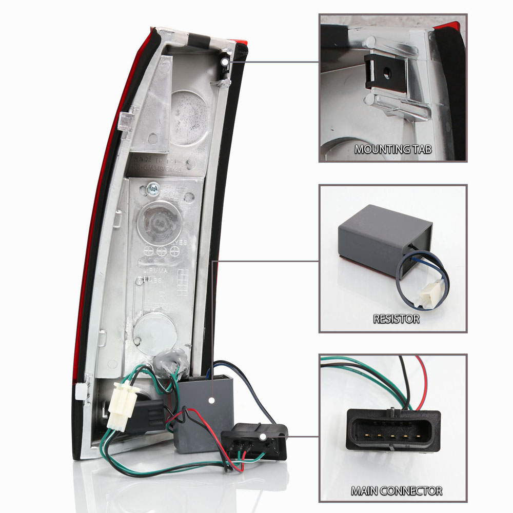 Chevy Tail Lights Pair Of Halogen Tail Lights For 88-98 Chevy/GMC C/K Pickup, Suburban, Tahoe, Yukon 2003 Chevy Silverado Tail Lights Bulbs - Foto 4