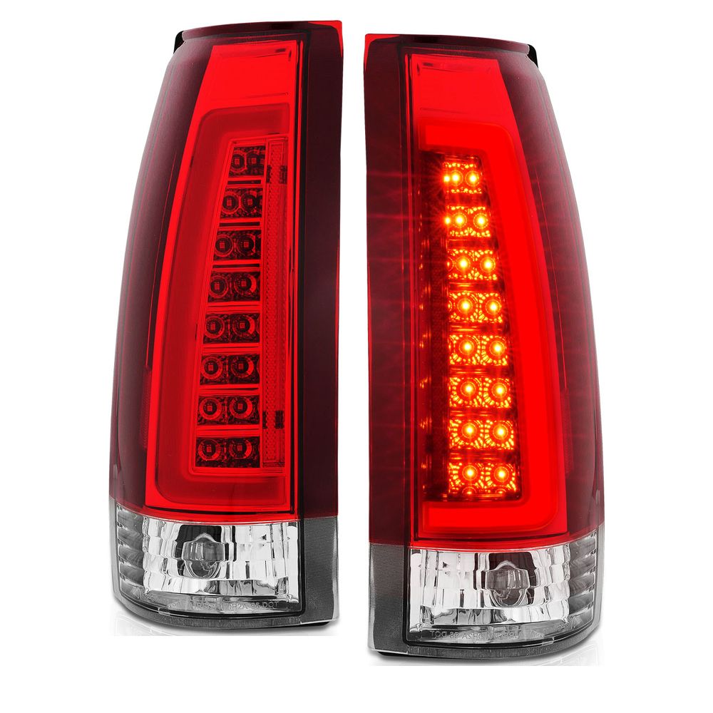 8899 Chevy/GMC C10 CK Silverado Tahoe Sierra LED Tail Lights Red