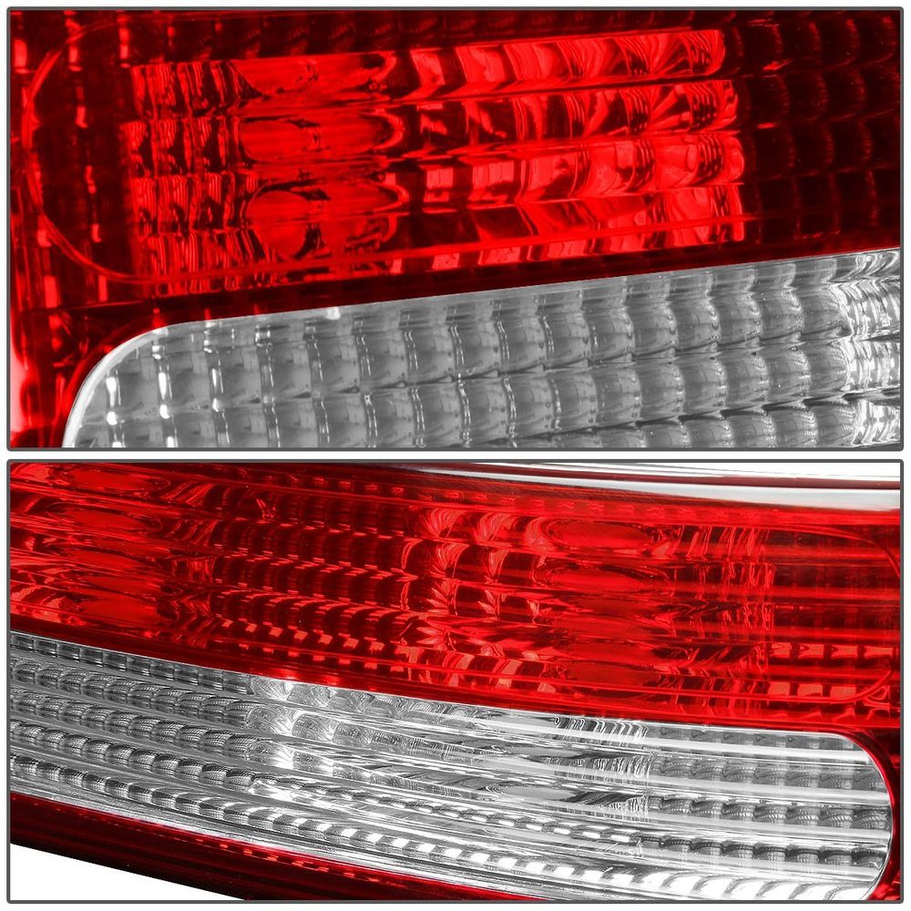 9096 Nissan 300ZX Z32 Pair of Clear & Red Lens Rear Brake Tail Lights