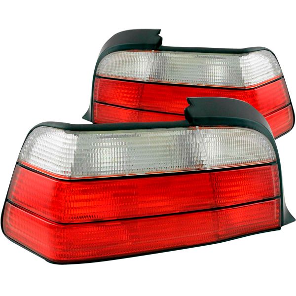 9298 BMW E36 3Series Coupe Euro Altezza Tail Lights Red / Clear