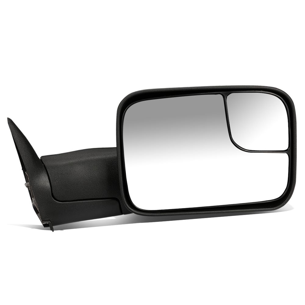 Passenger Side Manual Towing Mirror For 2003-2018 Chevy Express & Savana – Black, OE Style By Motor-1