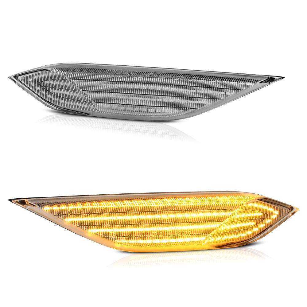 958 20112014 Porsche Cayenne Sequential Signal LED Side Marker Lights Clear Lens LACSML