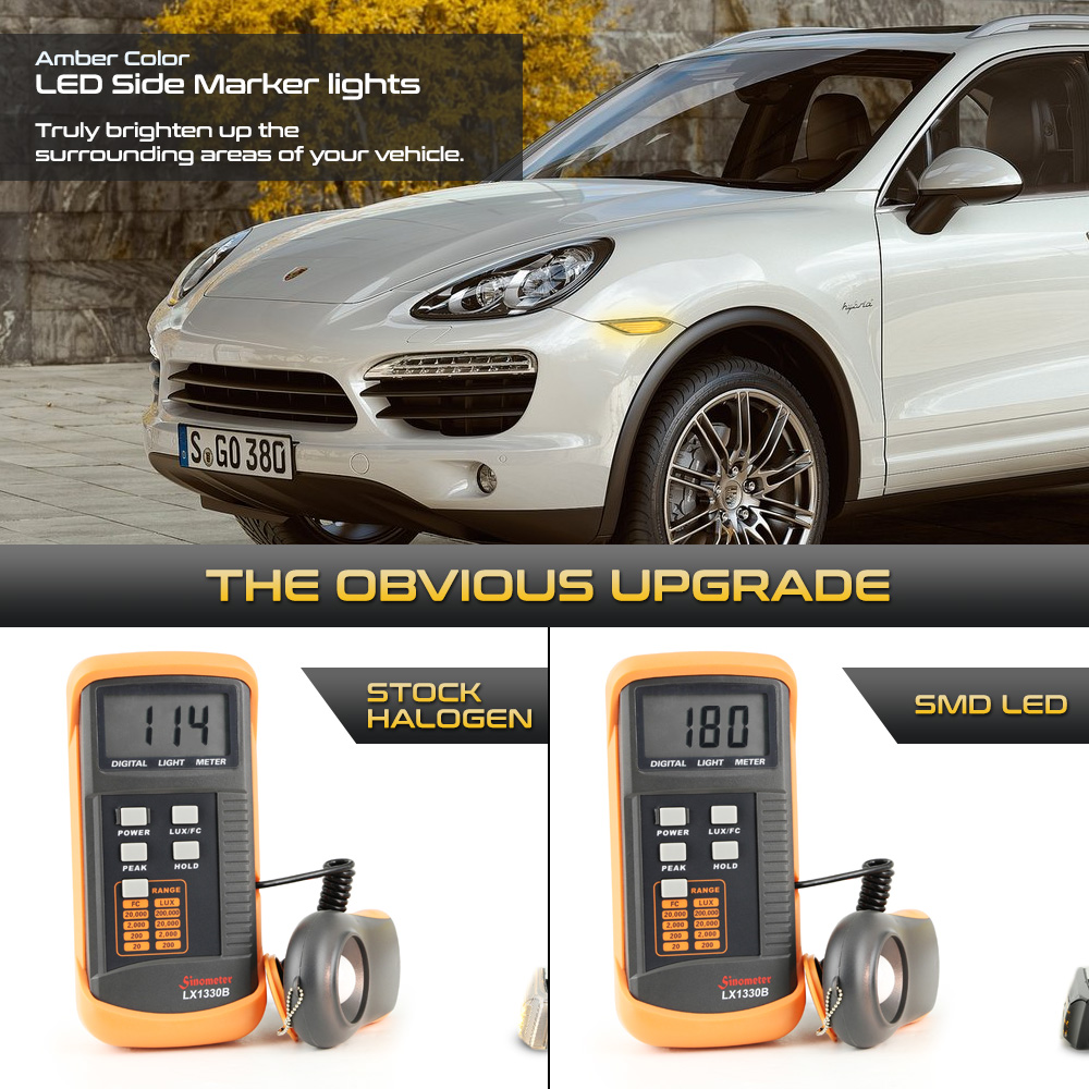 958 20112014 Porsche Cayenne Sequential Signal LED Side Marker Lights