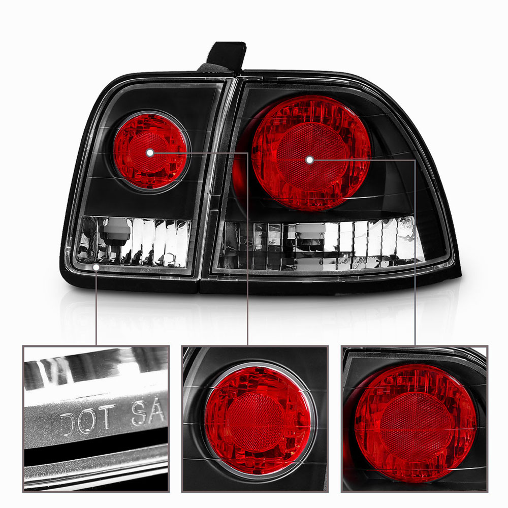 9697 Honda Accord Altezza Tail Lights Black