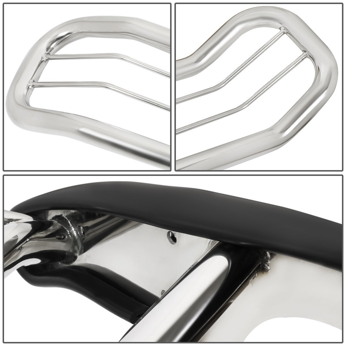 9701 Honda CRV RD Front Bumper Protector Brush Grille Guard (Chrome)