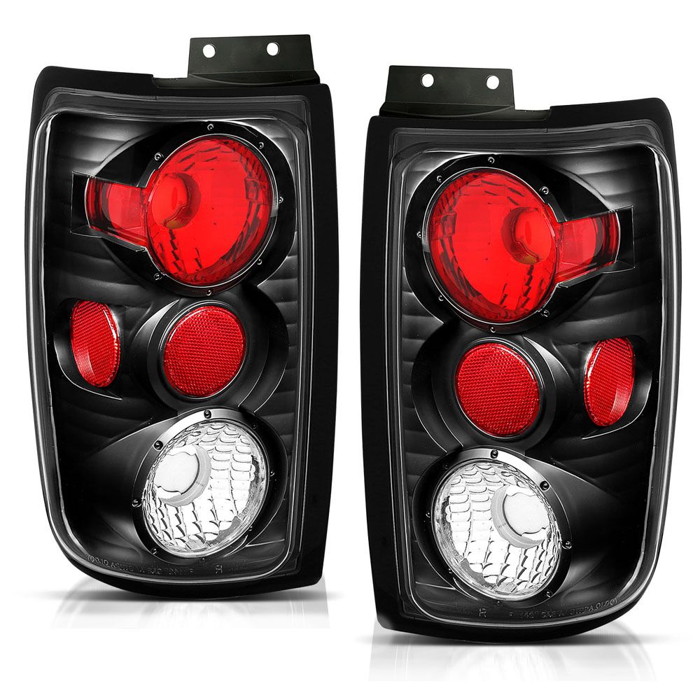19972002 Ford Expedition Euro Style Altezza Tail Lights Black