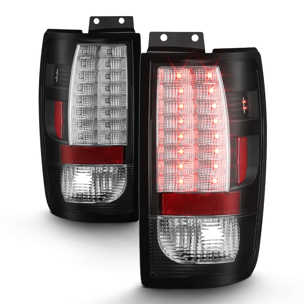 SPYDER 9702 Ford Expedition Euro Style LED Tail Lights Black ALTYD