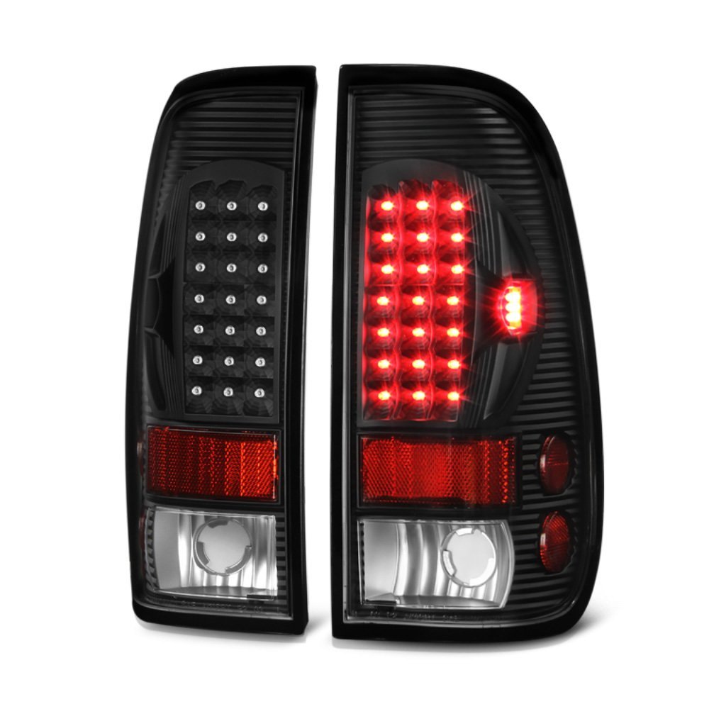 97-03 Ford F150 / 99-07 F250 F350 Superduty LED Tail Lights - Black