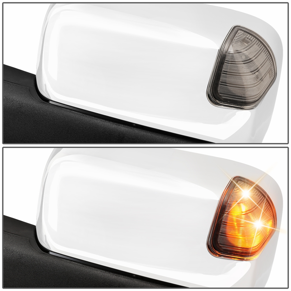 Dodge Ram Power Heated Towing Mirrors 1998-2002 Power Heated Towing Mirrors For Dodge Ram 1500/2500/3500 1998-2002 - With Turn Signal & Manual Folding Fil Pour Visière Chauffante - Foto 8