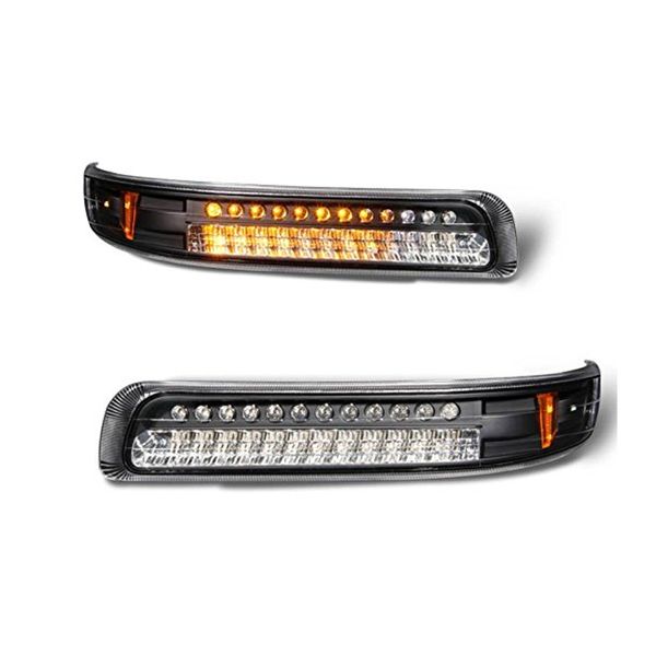 9902 Chevy Silverado LED Parking / Signal Bumper Lights Black