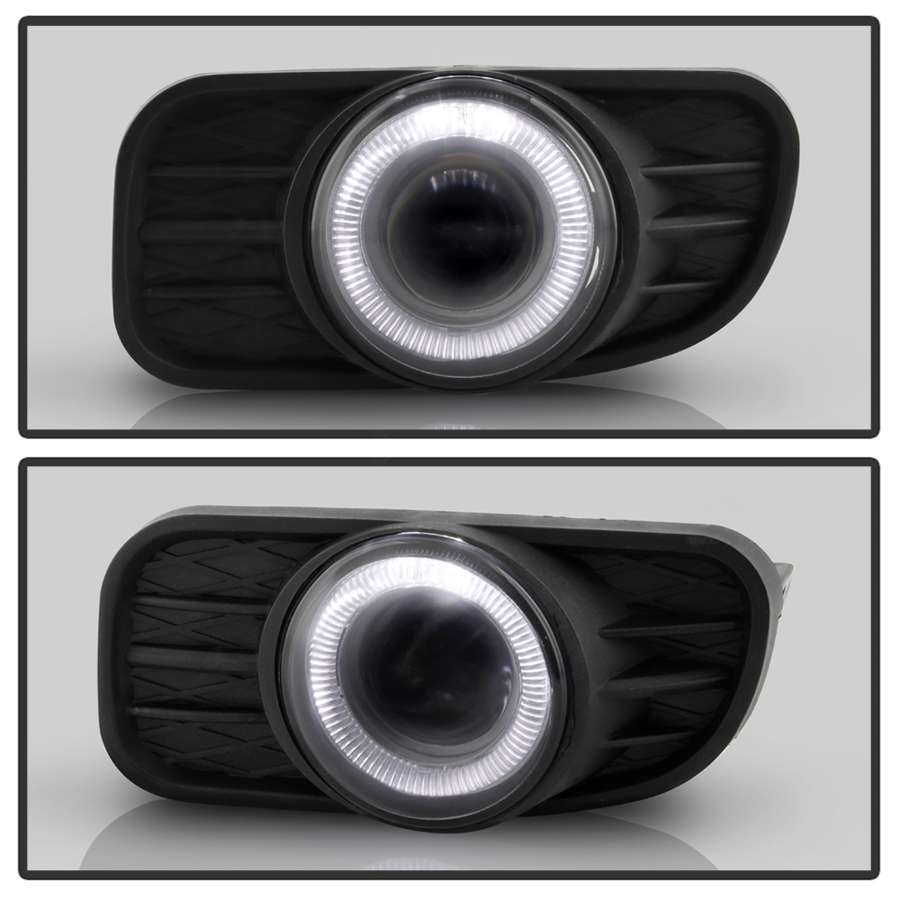 Spyder 19992003 Jeep Grand Cherokee Smoked LED Halo Projector Bumper