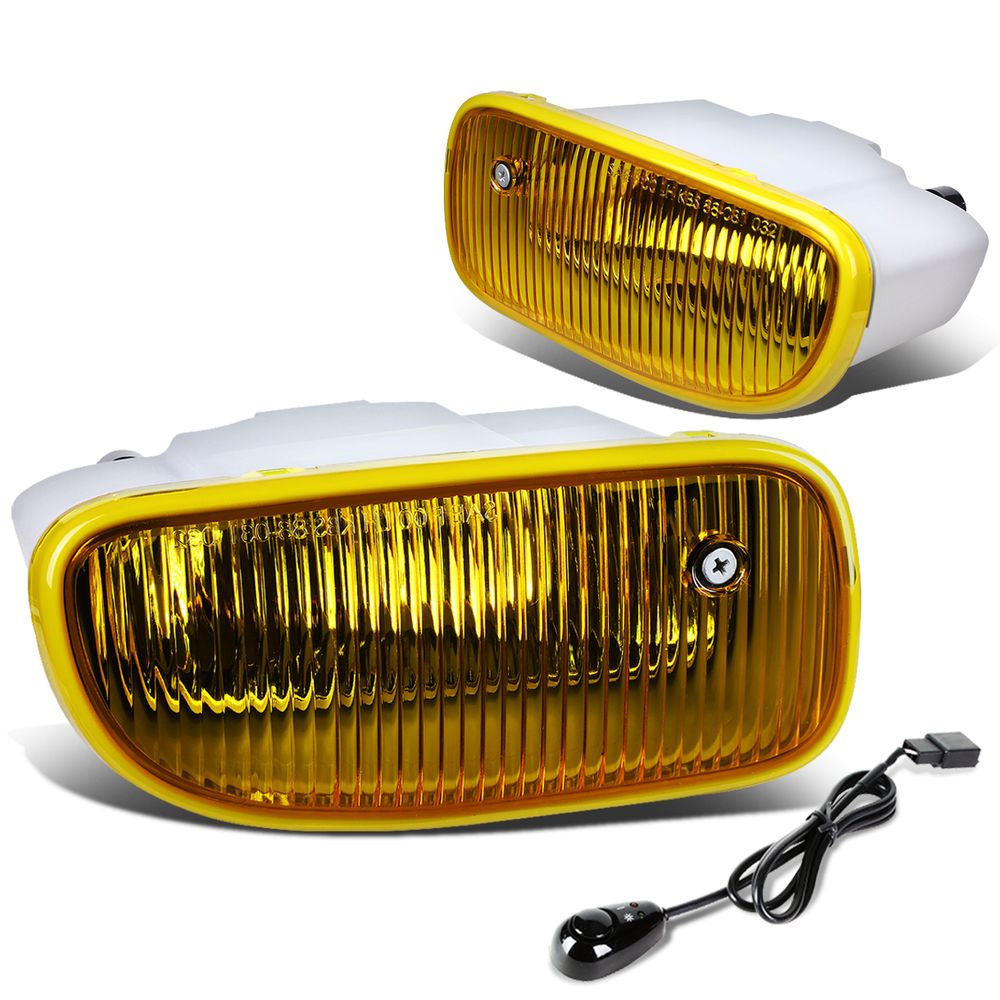 9904 Jeep Grand Cherokee Wj Yellow Lens OE Bumper Fog Lights