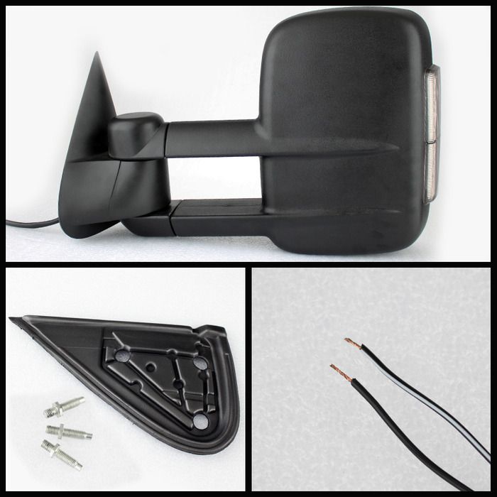 Factory Style Tow Mirrors 9906 Chevy Silverado / Sierra Extended